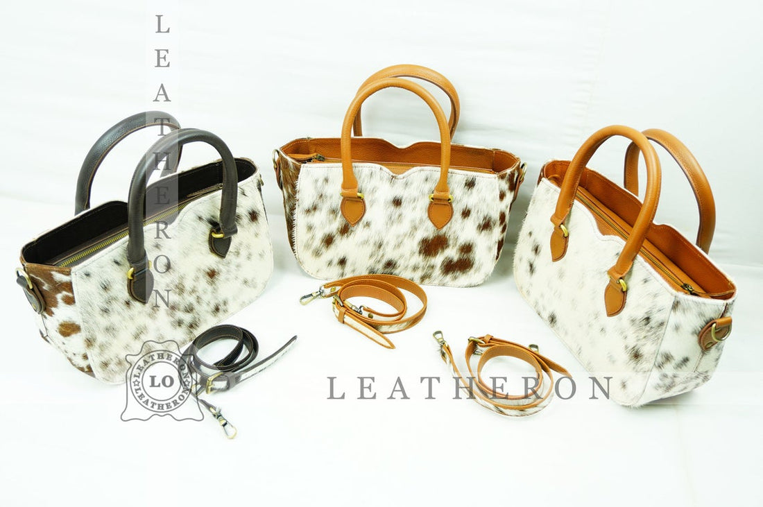 Natural Hair On Cowhide Handbag | Genuine Hair On Leather Shoulder Bag | Real Cow Skin Ladies Bag