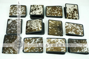 Trifold Cowhide Wallets!! 100% Natural Hair on Cowhide Leather Trifold Wallets | Real Hair on Cow Skin Leather Trifold Purses and Wallets