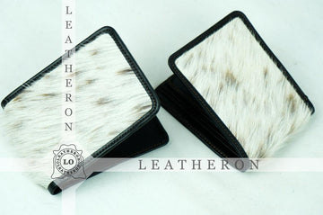 Trifold Cowhide Wallets!! 100% Natural Hair on Cowhide Leather Trifold Wallets | Real Hair on Cow Skin Leather Trifold Purses and Wallets