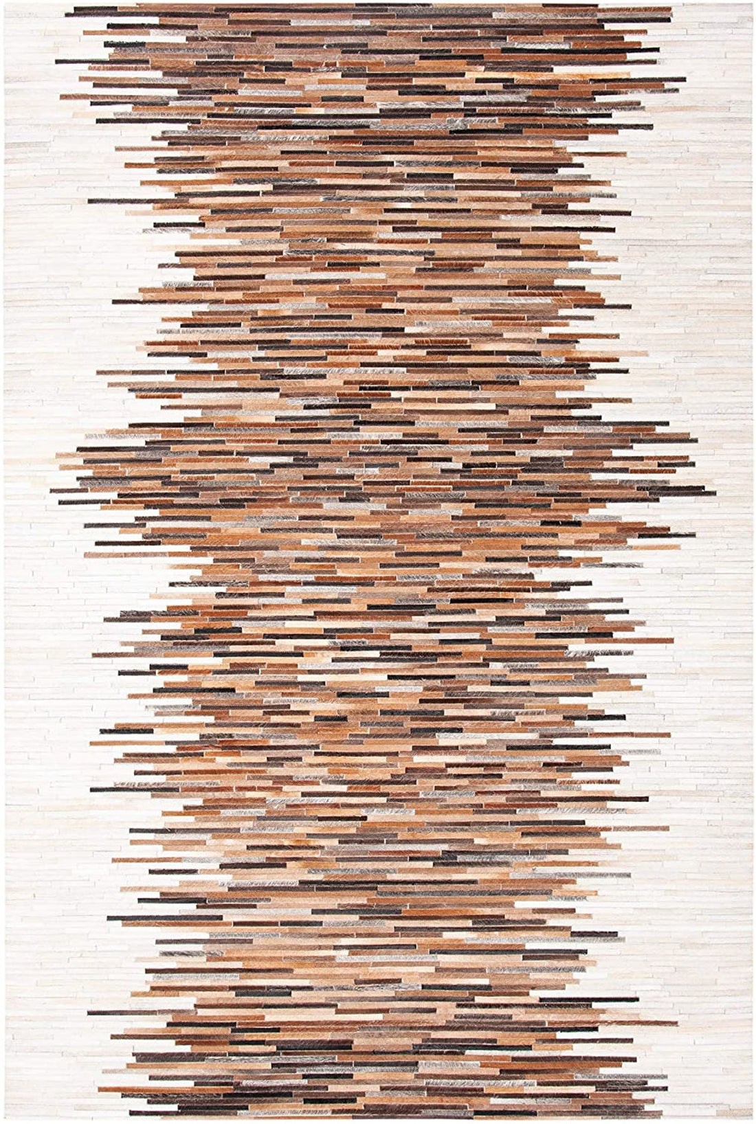 HANDMADE 100% Natural COWHIDE RUG | Patchwork Cowhide Area Rug | Real Cowhide Hallway Runner | Hair on Leather Cowhide Carpet | PR22