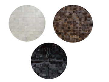 HANDMADE 100% Natural COWHIDE RUG | Patchwork Cowhide Area Rug | Hair on Leather Cowhide Carpet | PR85