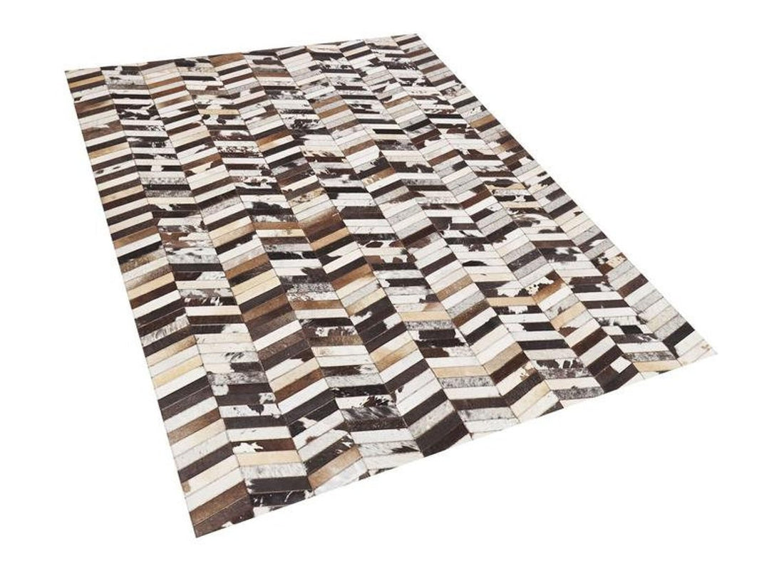 HANDMADE 100% Natural COWHIDE RUG | Patchwork Cowhide Area Rug | Real Cowhide Hallway Runner | Hair on Leather Cowhide Carpet | PR19