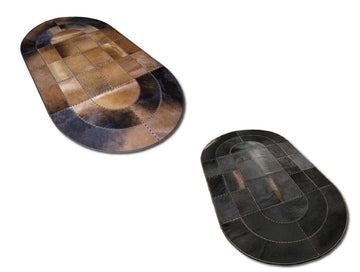 HANDMADE 100% Natural COWHIDE RUG | Patchwork Cowhide Area Rug | Real Cowhide Hallway Runner | Hair on Leather Cowhide Carpet | PR130