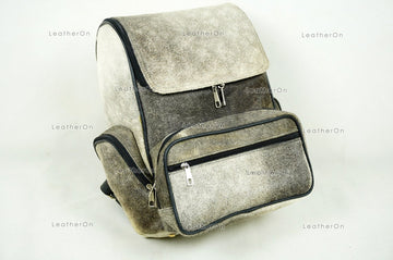 Large! Natural Cowhide Backpack | 100% Real Hair On Cowhide Leather Backpack | Cowhide Shoulder Bag | Hair on Leather Backpack | BP22
