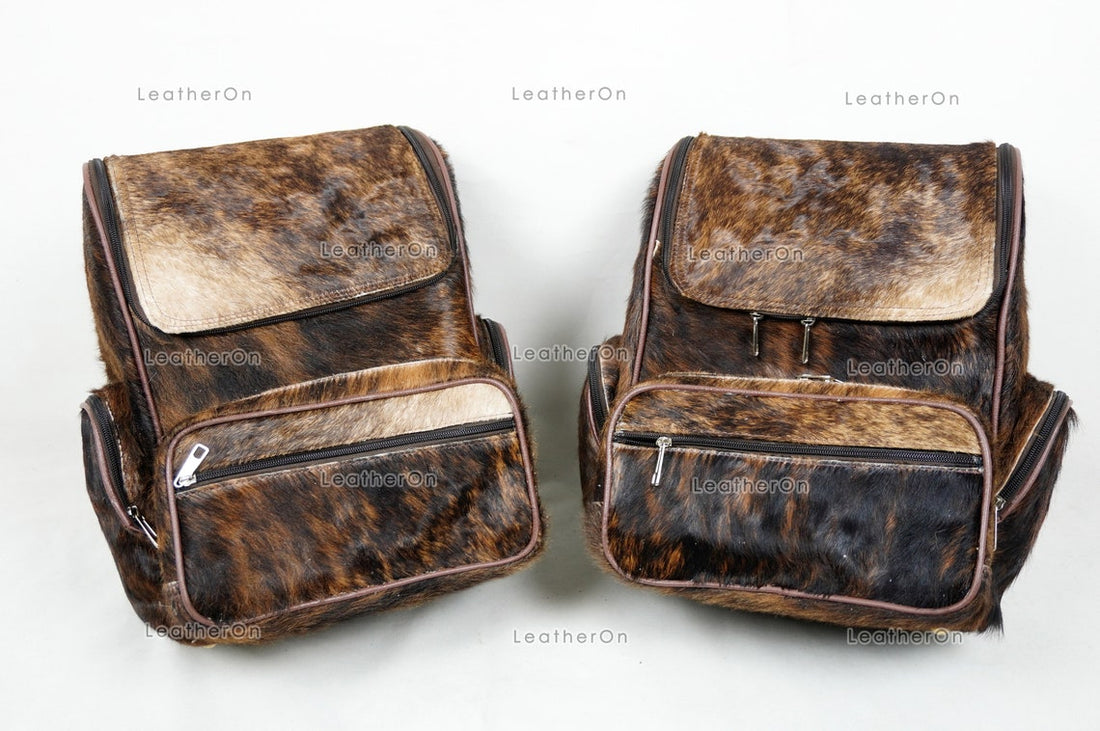 Natural Cowhide Backpack | 100% Real Hair On Cowhide Leather Backpack | Cowhide Shoulder Bag | Hair on Leather Backpack | BP24