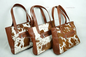 Cowhide Shoulder Bag | 100% Natural Hair on Cowhide Leather Handbag | Real Cow Skin Ladies Shoulder Bag | HB82