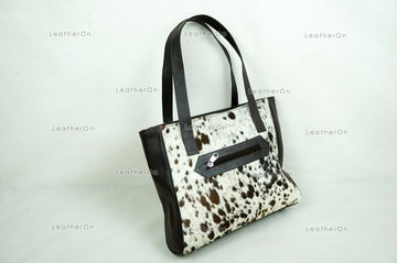 Cowhide Shoulder Bag | 100% Natural Hair on Cowhide Leather Handbag | Real Cow Skin Ladies Shoulder Bag | HB83