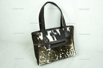 Cowhide Shoulder Bag | 100% Natural Hair on Cowhide Leather Handbag | Real Cow Skin Ladies Shoulder Bag | HB86