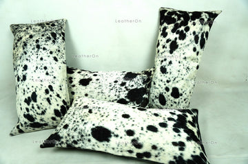 Cowhide Pillows Covers (12X 24 inch) 100% Natural Hair on Cowhide Leather Pillow Cases Real Cowhide Cushion Covers | PLW219