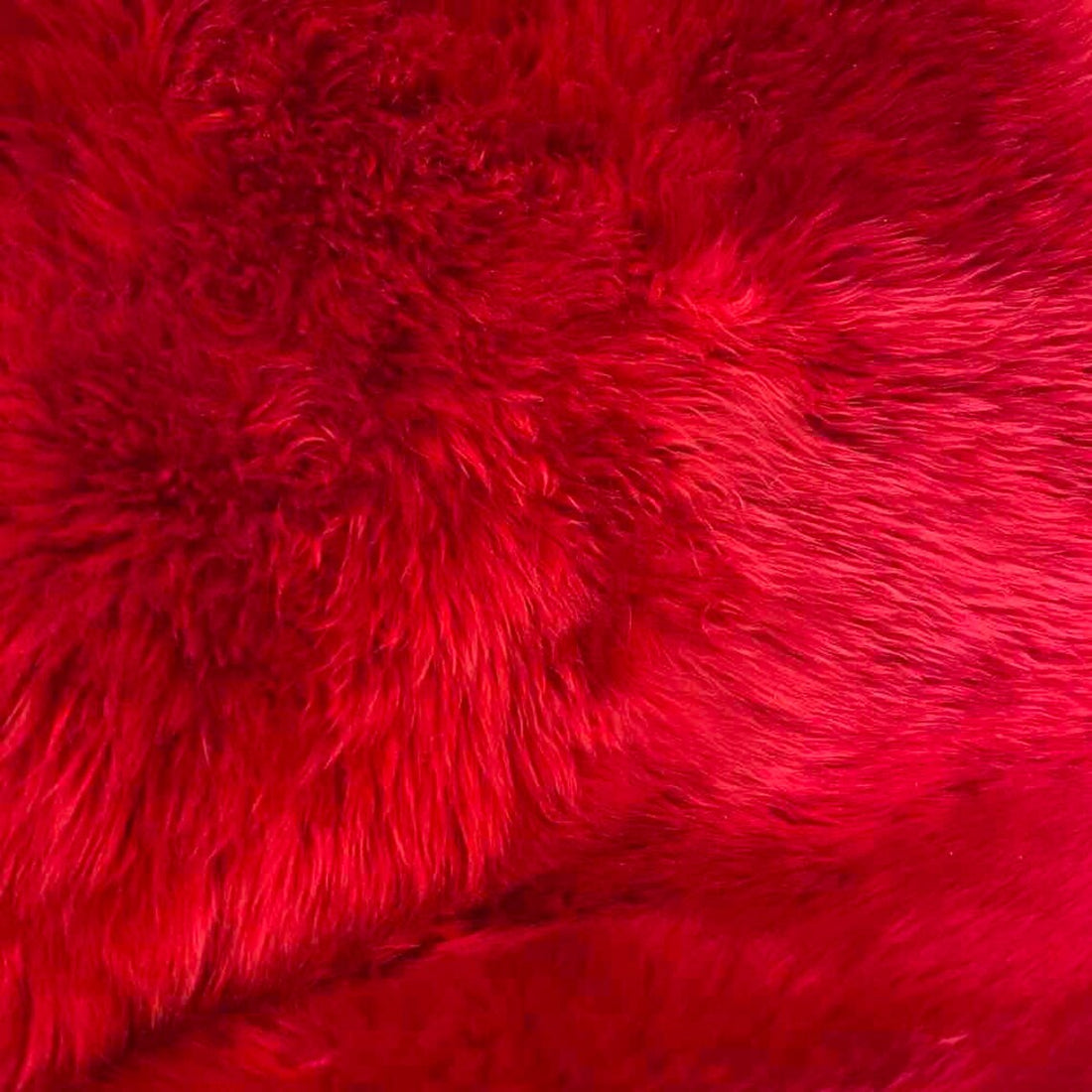 Large! Genuine Australian RED Double Pelt SHEEPSKIN Rug | 100% Natural Real Sheepskin Fur Area Rug (2 X 6 ft. approx.)