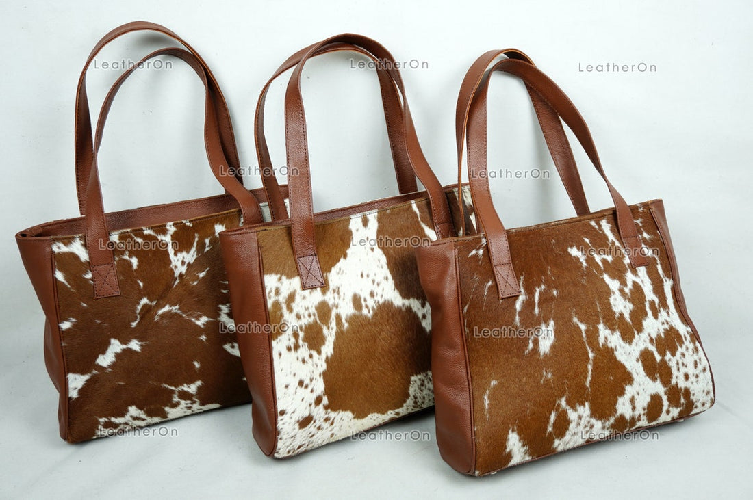 Cowhide Shoulder Bag | 100% Natural Hair on Cowhide Leather Handbag | Real Cow Skin Ladies Shoulder Bag | HB82