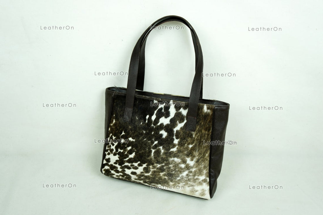Cowhide Shoulder Bag | 100% Natural Hair on Cowhide Leather Handbag | Real Cow Skin Ladies Shoulder Bag | HB86