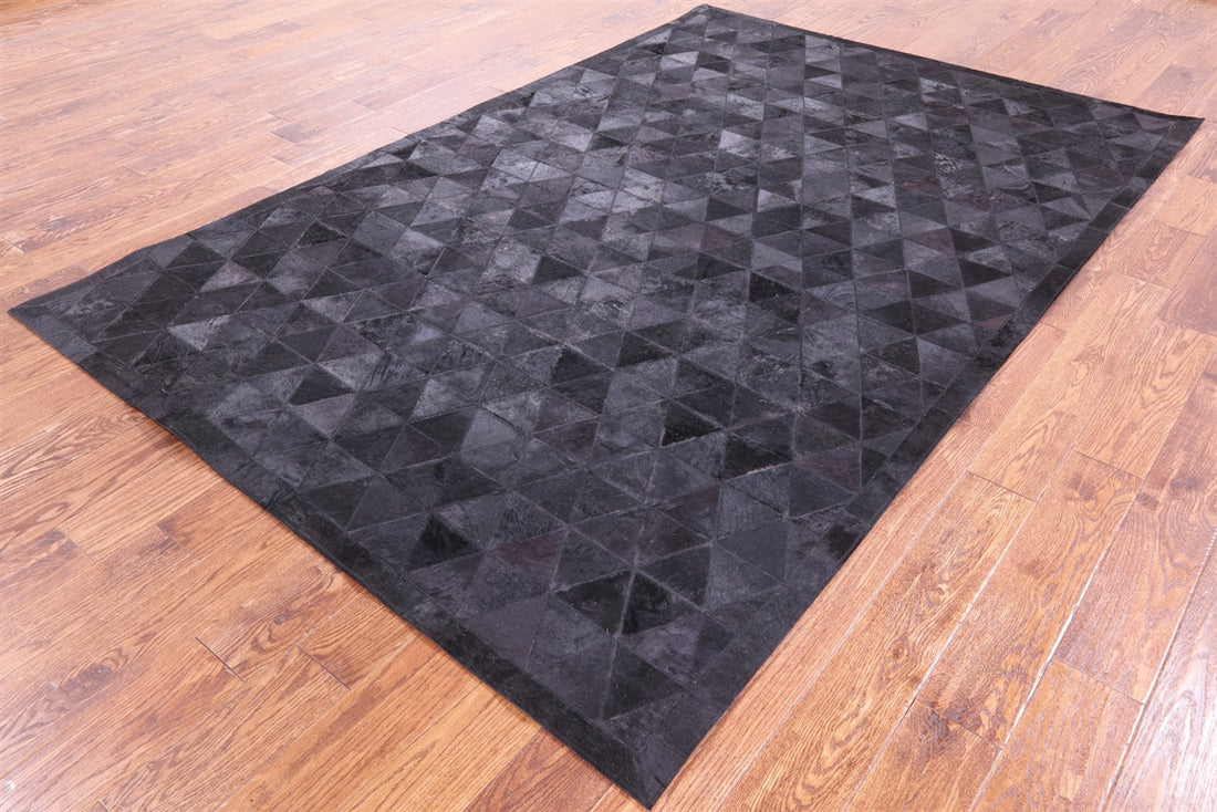 HANDMADE 100% Natural COWHIDE RUG | Patchwork Cowhide Area Rug | Real Cowhide Hallway Runner | Hair on Leather Cowhide Carpet | PR44