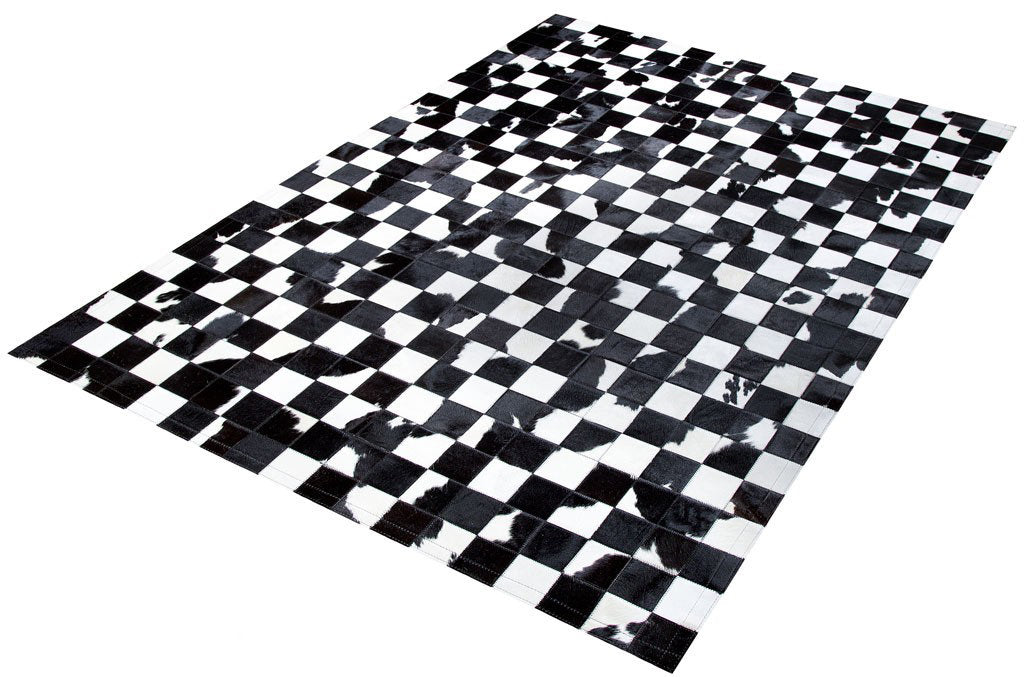 HANDMADE 100% Natural COWHIDE RUG | Patchwork Cowhide Area Rug | Real Cowhide Hallway Runner | Hair on Leather Cowhide Carpet | PR76