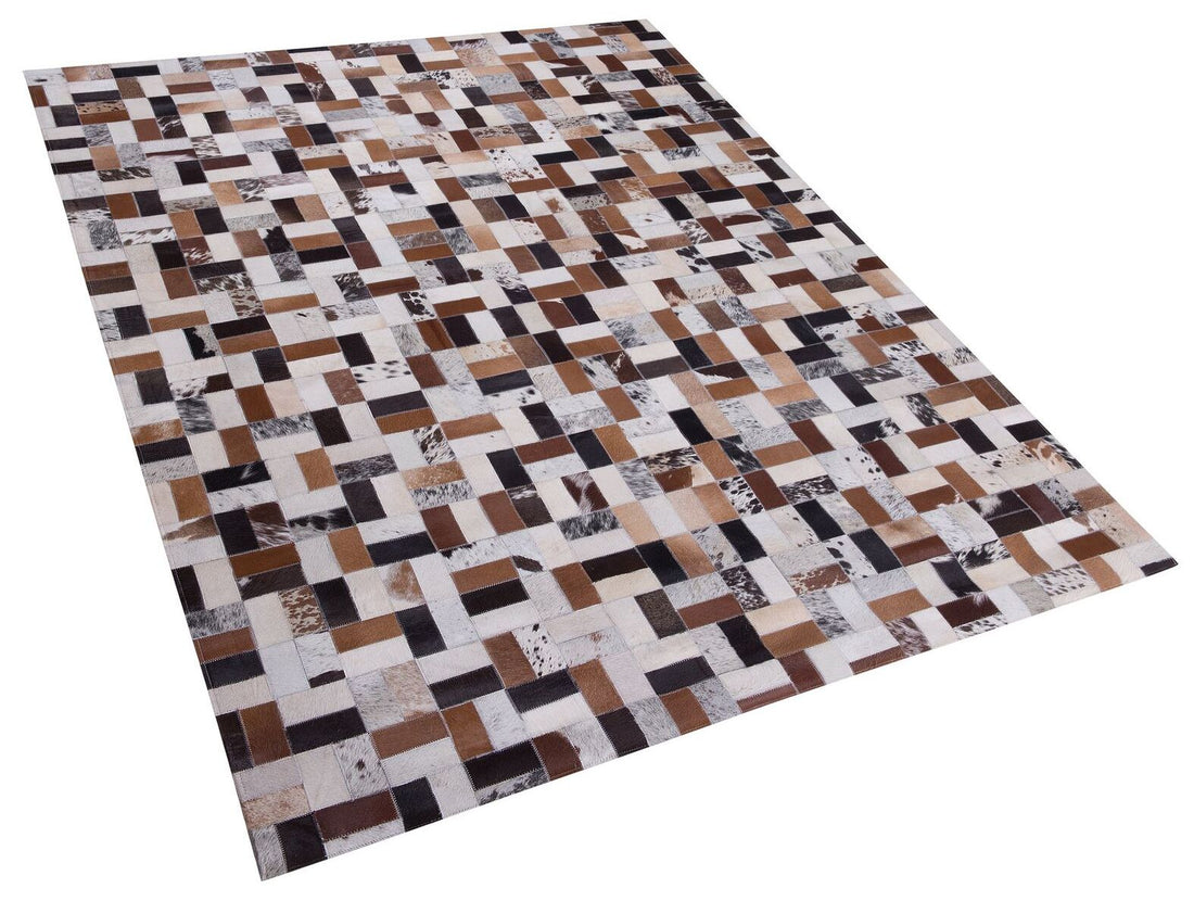 Interior Floor Decor RUG | Patchwork Area Rug | Real Cowhide Hallway Runner | Home Decor Carpet | PR183