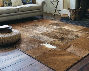 Embroidery Cowhide Rugs