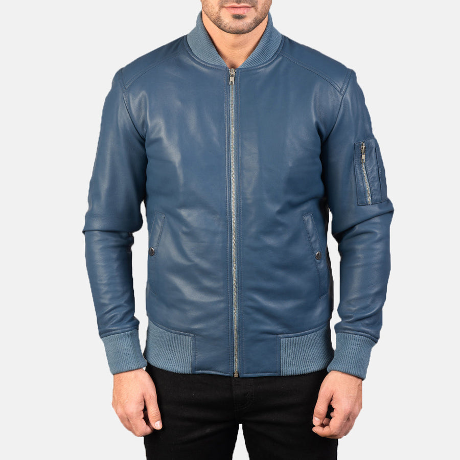 Sheepskin Leather Biker Jacket for Men – Genuine Leather Moto Outerwear