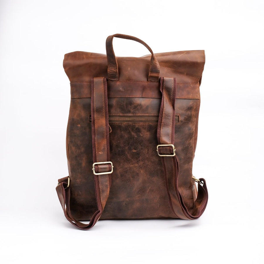 Artisan Crafted Adventure: Handmade Leather Backpack for Style on the Go