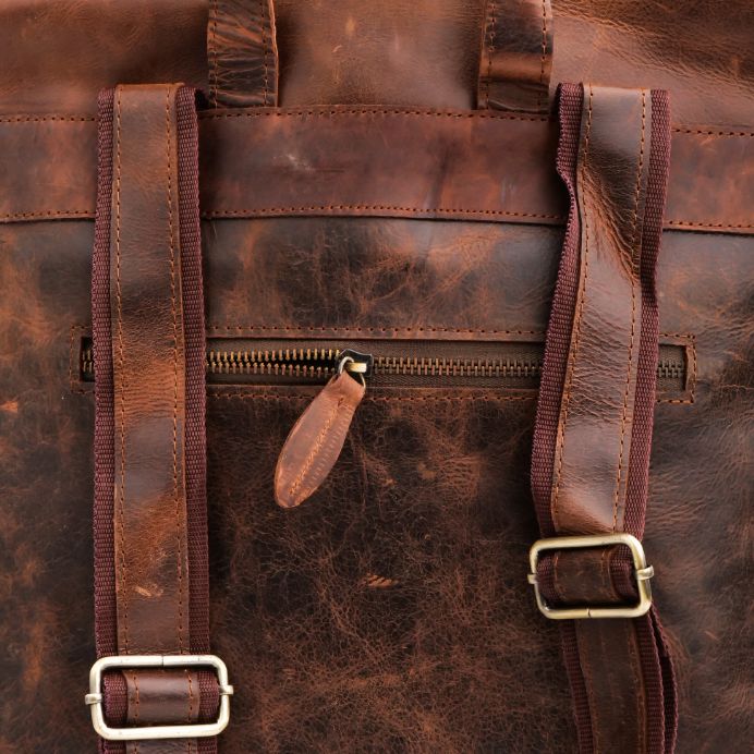Artisan Crafted Adventure: Handmade Leather Backpack for Style on the Go