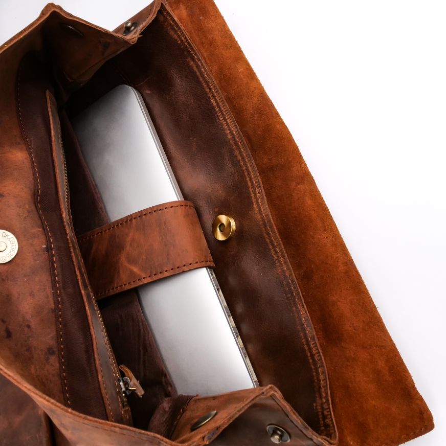 Artisan Crafted Adventure: Handmade Leather Backpack for Style on the Go