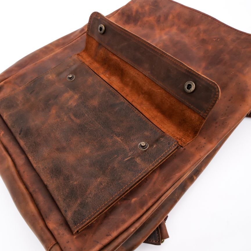 Artisan Crafted Adventure: Handmade Leather Backpack for Style on the Go