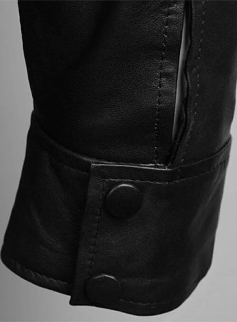 Men's Genuine Leather Moto Jacket - Classic Biker Design, 100% Real Lambskin Leather, Durable & Timeless, Luxury Fashion