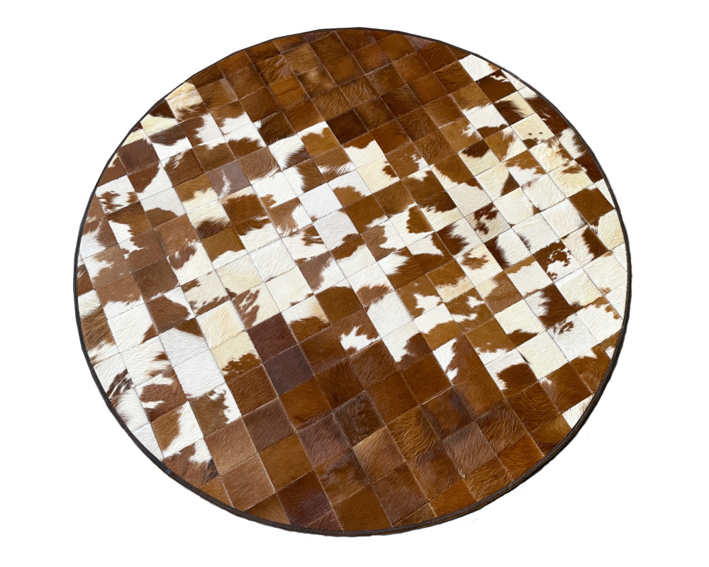 HANDMADE 100% Natural COWHIDE RUG | Patchwork Cowhide Area Rug | Hair on Leather Cowhide Carpet | PR302