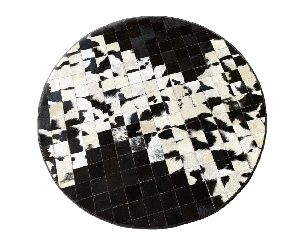 HANDMADE 100% Natural COWHIDE RUG | Patchwork Cowhide Area Rug | Hair on Leather Cowhide Carpet | PR302