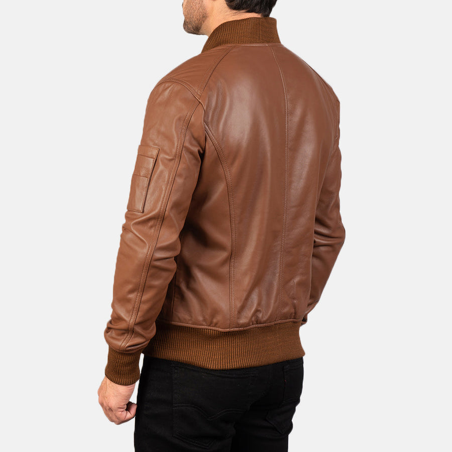 Sheepskin Leather Biker Jacket for Men – Genuine Leather Moto Outerwear