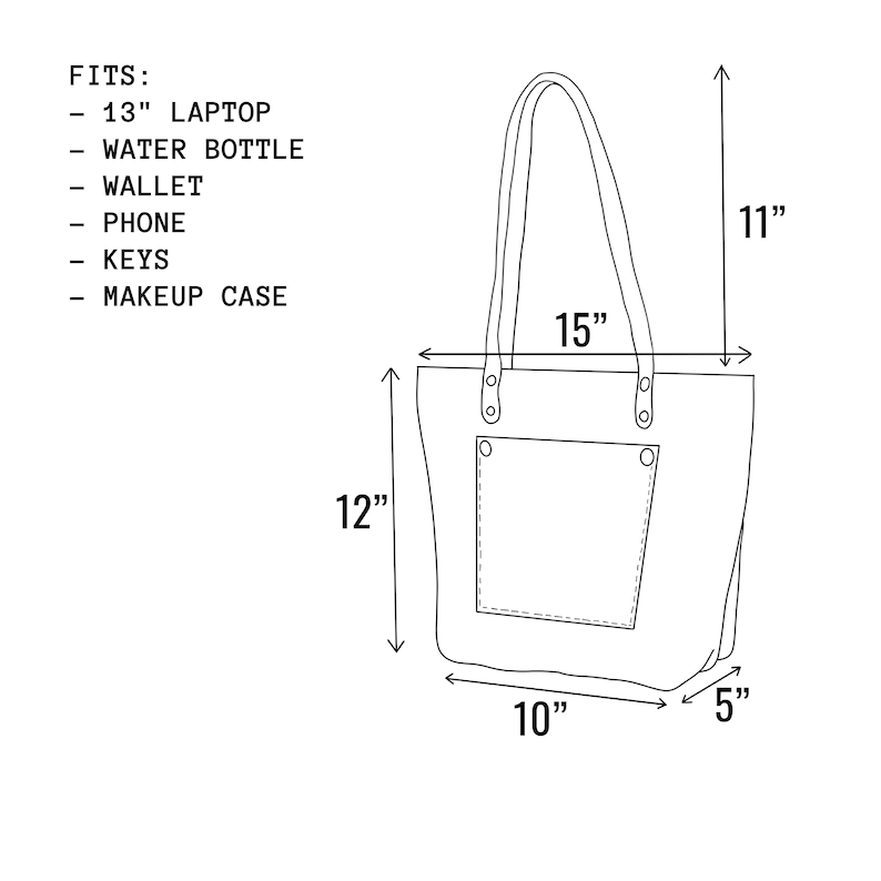 Durable Handmade Leather Tote Bag with Adjustable Shoulder Strap