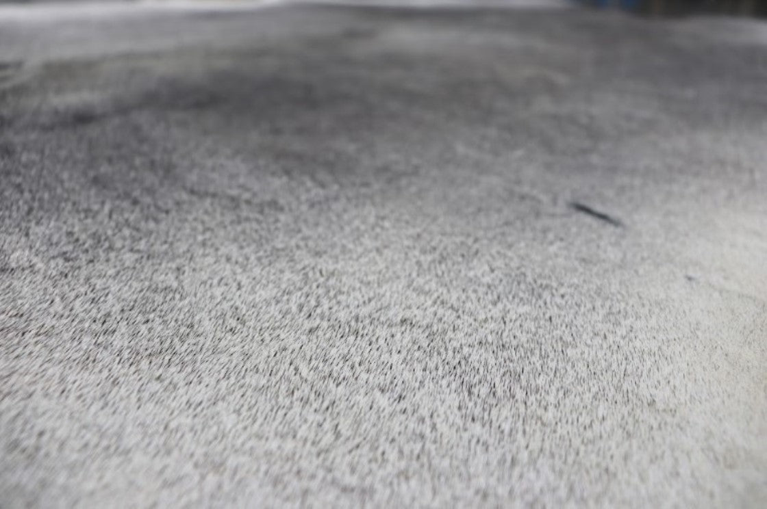 Grey (6.9 X 6.7 ft.) Exact As Photo BRAZILIAN Cowhide Rug | 100% Natural Cowhide Area Rug | Real Leather Cow Skin Rug | BZ372