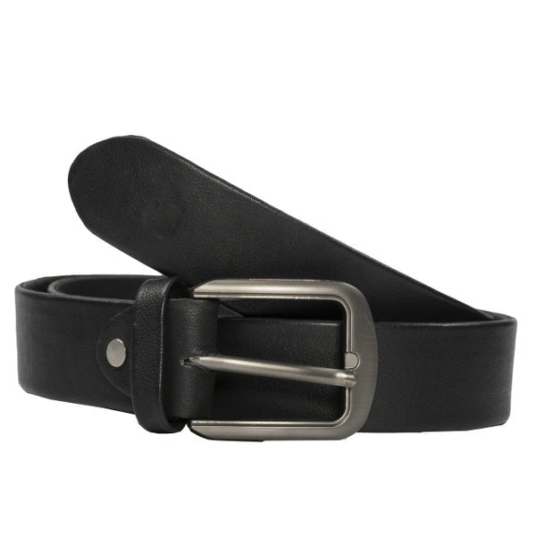 Classic Elegance: Genuine Black Cow Leather Belt for Timeless Style