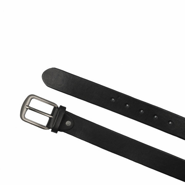 Classic Elegance: Genuine Black Cow Leather Belt for Timeless Style