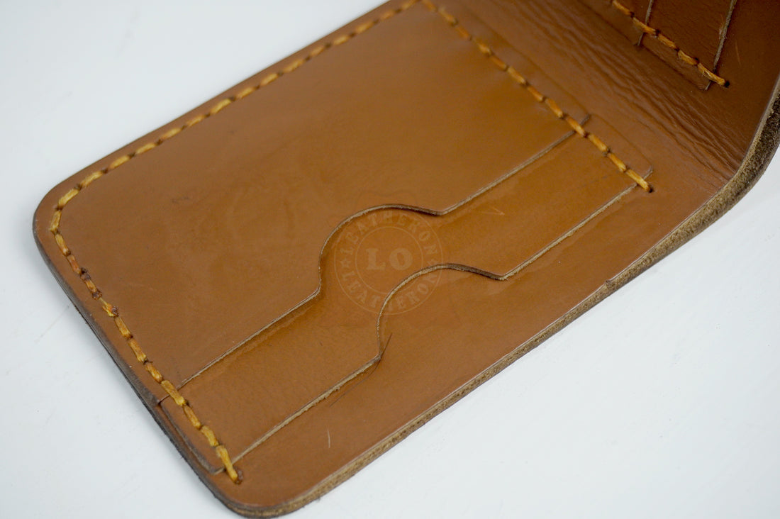 Handcrafted Real Leather Bifold Wallet - Simple, Elegant, and Functional