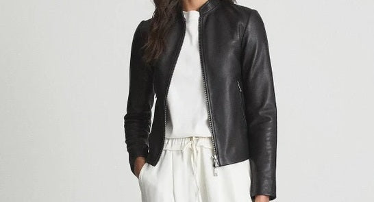 Trendy Women's Leather Jacket – Real Lambskin Leather Jacket - Casual, Biker, Moto Styles Girls' Jacket for Every Occasion