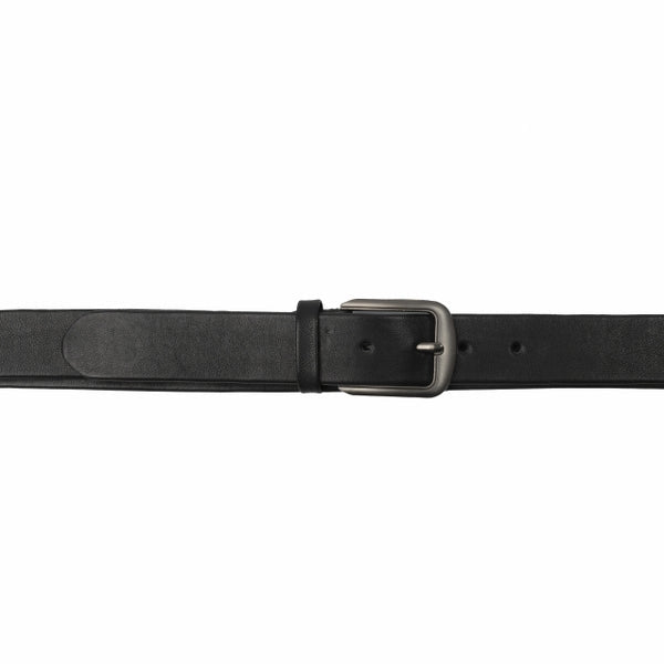Classic Elegance: Genuine Black Cow Leather Belt for Timeless Style
