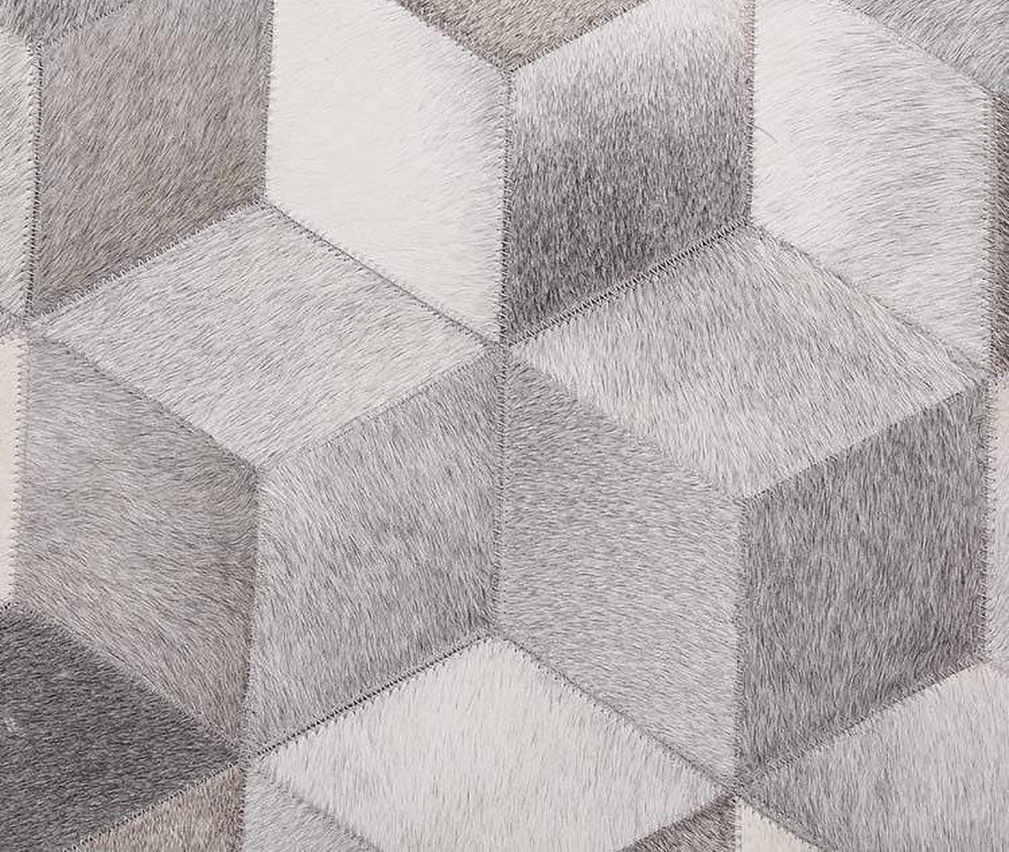 Handcrafted Natural Cowhide Round Rug – Unique Patchwork Art