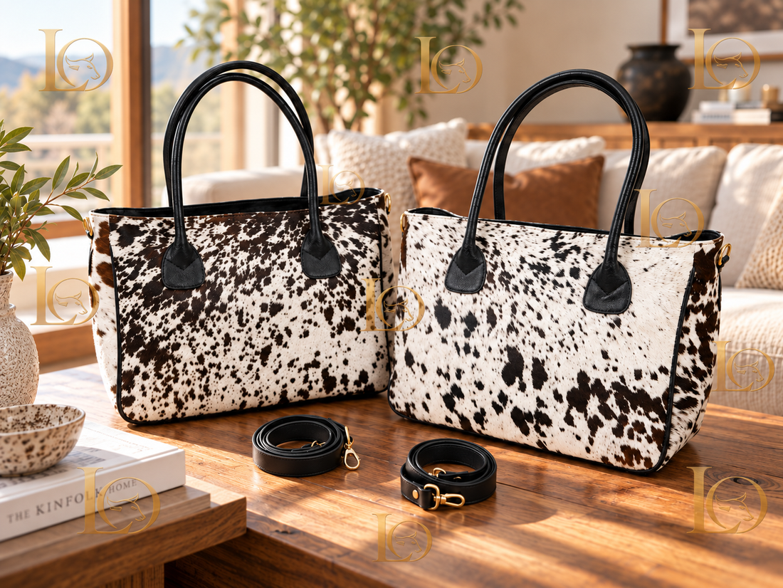 Natural Hair On Cowhide Handbag | Genuine Hair On Leather Shoulder Bag | Real Cow Skin Ladies Bag