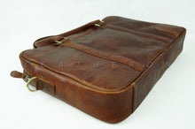 Load image into Gallery viewer, Genuine Suede Leather Laptop Bag with Slim and Smart Design
