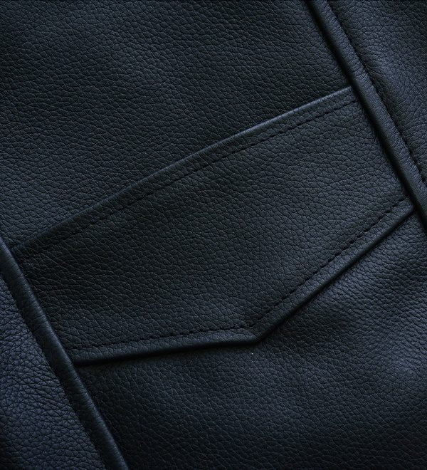 Pure Leather Biker Vest - Classic Leather Moto V-Shape Neck Waistcoat - Stylish Casual Fit for all occasions and seasons