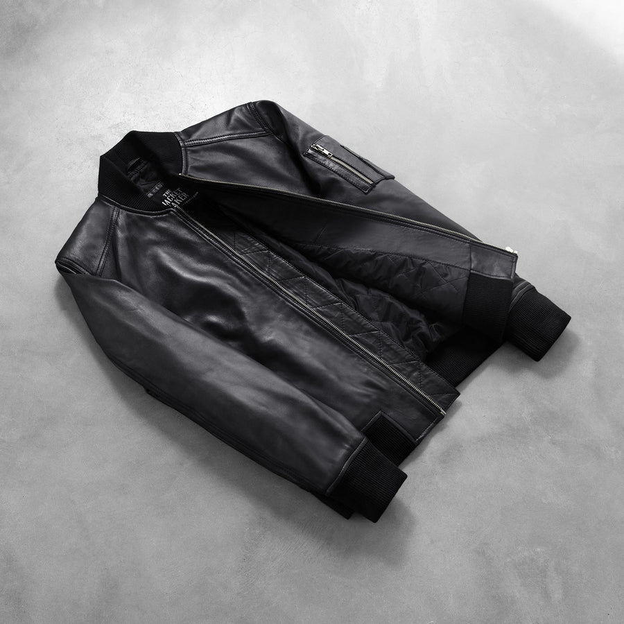 Sheepskin Leather Biker Jacket for Men – Genuine Leather Moto Outerwear