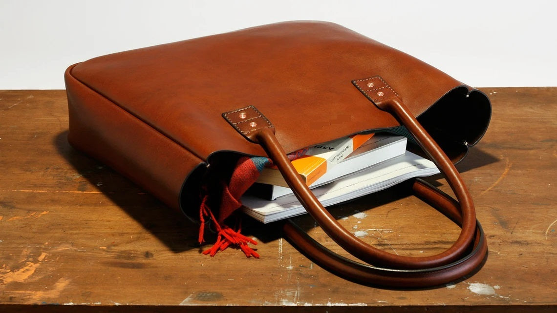 Fashionable Leather Tote Bag for Women – Handbag, Purse, Work Bag, Gift for Her