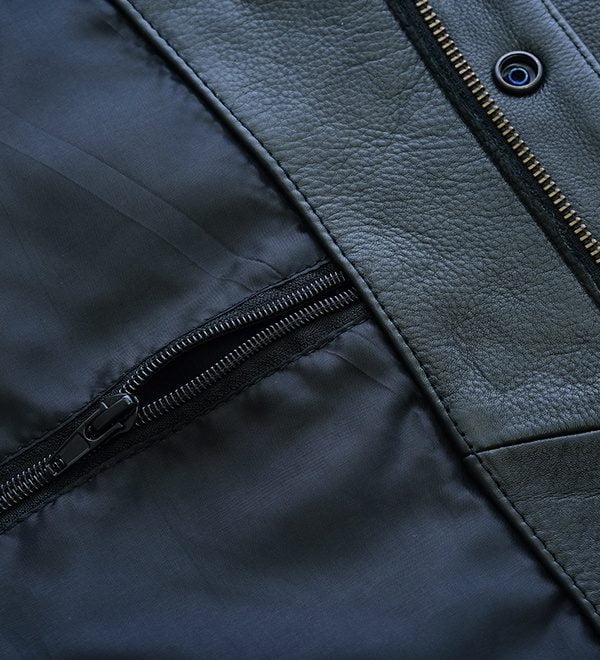 Genuine Leather Motorcycle Vest - Classic Leather Biker Vest for comfortable rides