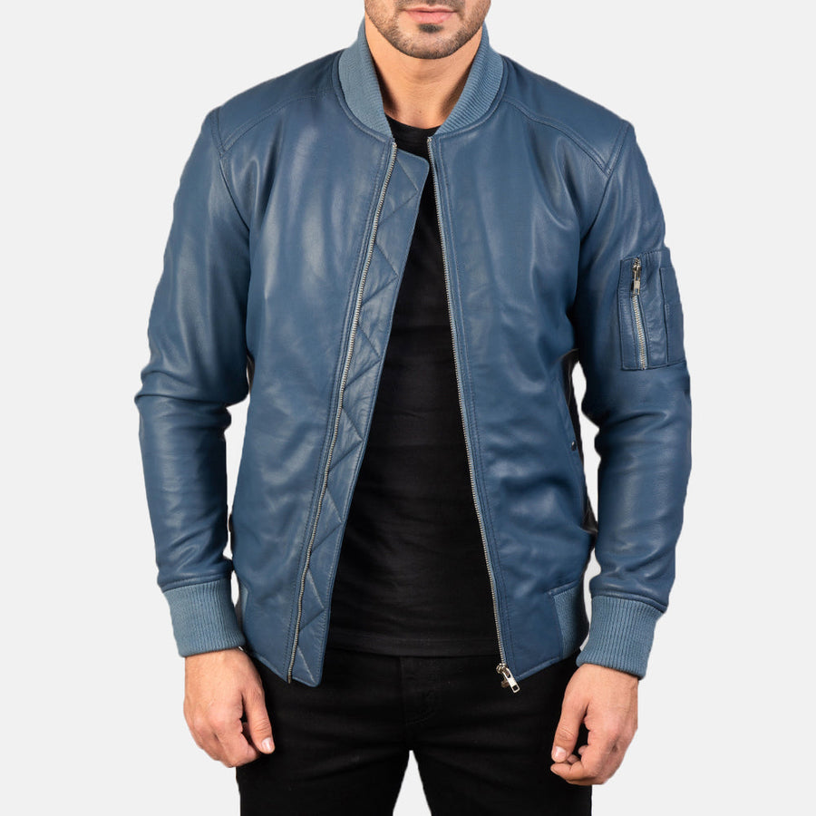 Sheepskin Leather Biker Jacket for Men – Genuine Leather Moto Outerwear