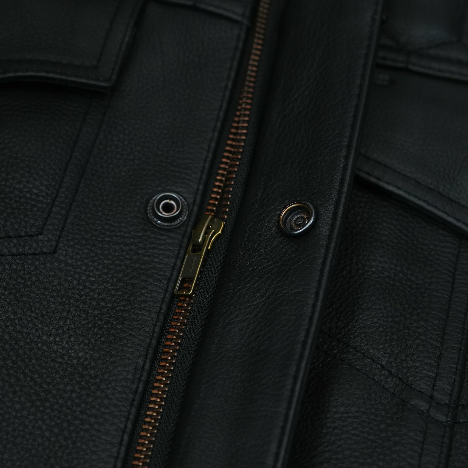 Real Leather Biker Vest - Classic Leather Moto V-Shape Neck Waistcoat - Stylish Casual Fit for all occasions and seasons