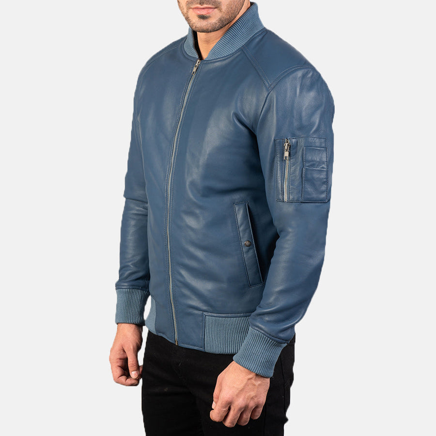 Sheepskin Leather Biker Jacket for Men – Genuine Leather Moto Outerwear