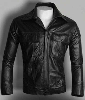 Men's Genuine Leather Moto Jacket - Classic Biker Design, 100% Real Lambskin Leather, Durable & Timeless, Luxury Fashion