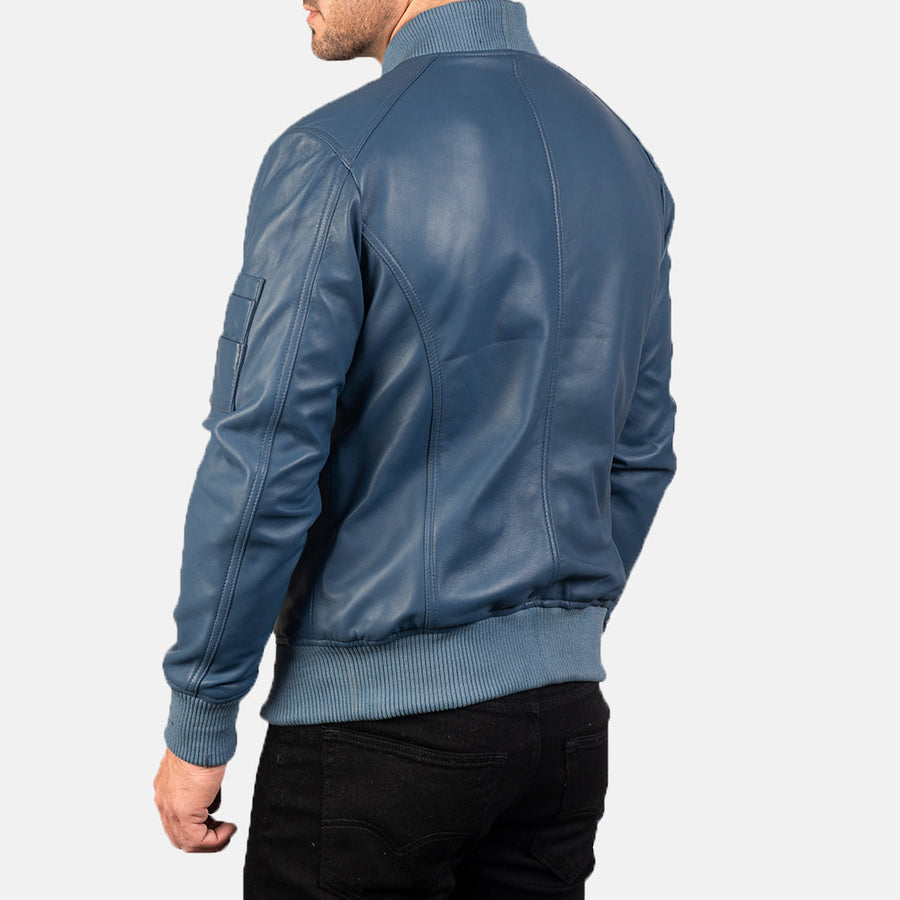 Sheepskin Leather Biker Jacket for Men – Genuine Leather Moto Outerwear