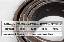 Load image into Gallery viewer, Elevate Your Look with our Dark Brown Real Leather Belt
