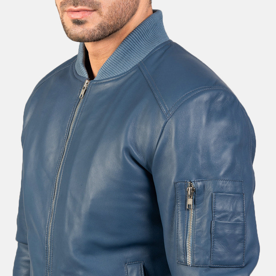 Sheepskin Leather Biker Jacket for Men – Genuine Leather Moto Outerwear